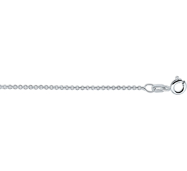 Zilveren Anker Collier Rond 1,2 mm 38cm