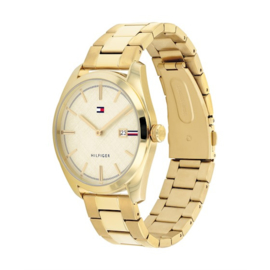 Tommy Hilfiger Goudkleurig Heren Horloge met Schakelband