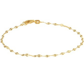 Geelgouden Anker Schakelarmband voor Dames