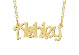 Names4ever Vergulde Ashley Naamketting