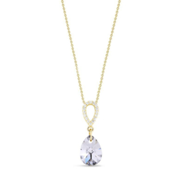 Spark Pear Drop Gilded Ketting Crystal