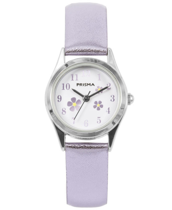 Briljant terugvallen geschenk Little Flower Zachtpaars Prisma Meisjes Horloge
