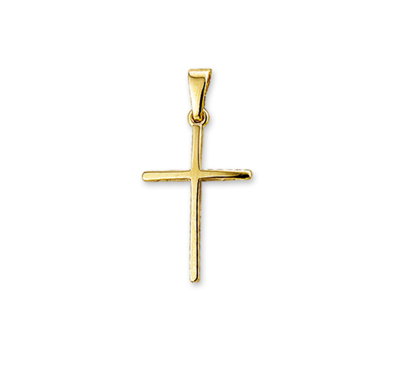 Fijne Gouden Kruis Hanger Christelijk sieraden