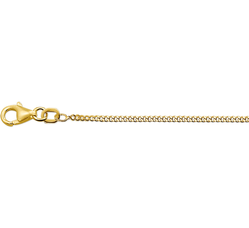 Elegant Gouden Gourmet Collier | Dikte: 1,6mm Lengte: 38cm