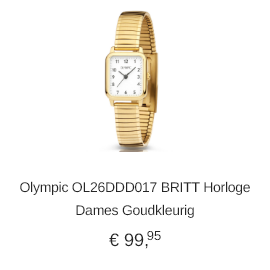 Olympic OL26DDD017 BRITT Horloge Dames Goudkleurig