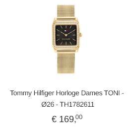 Tommy Hilfiger Horloge Dames TONI - Ø26 - TH1782611