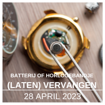 Batterij of horlogebandje vervangen