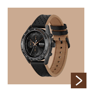 BOSS CENTER COURT Lederen Herenhorloge HB1514022