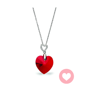 Hart ketting rood