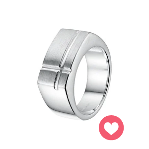 Heren ring staal