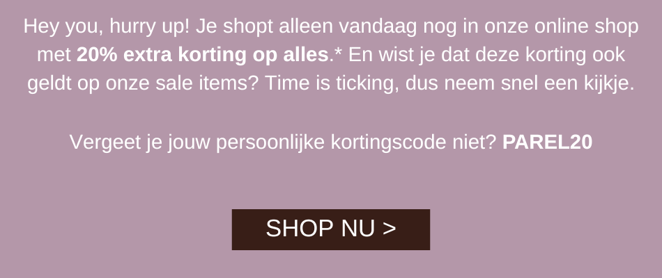 20% extra korting op alles