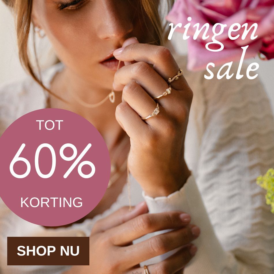 Je shopt nu héél véél ringen van topmerken met kortingen tot maar liefst 60%!