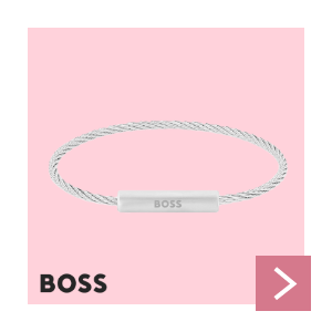 BOSS ARMBAND ZILVER