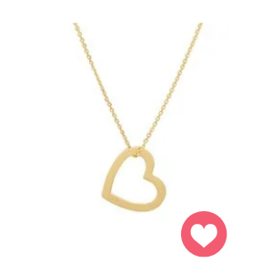 Hart ketting goud