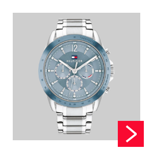Tommy Hilfiger Horloge blauw Zilver