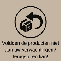 Voldoen de producten niet aan uw verwachtingen? Terugsturen kan!