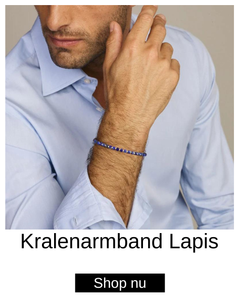 Kralenarmband Lapis 4,0 mm 20 + 3 cm
