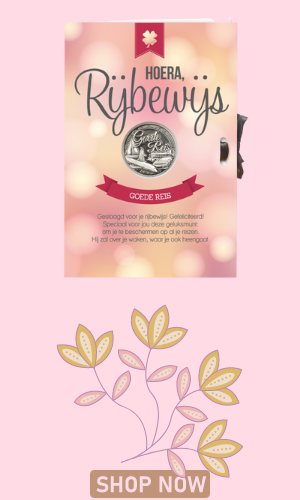 Geluksmunt Cadeaukaart - Hoera, rijbewijs