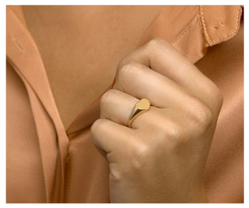 14k Gouden Graveer Ring met Hartje