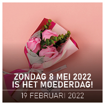 Zondag 8 mei 2022 is het Moederdag