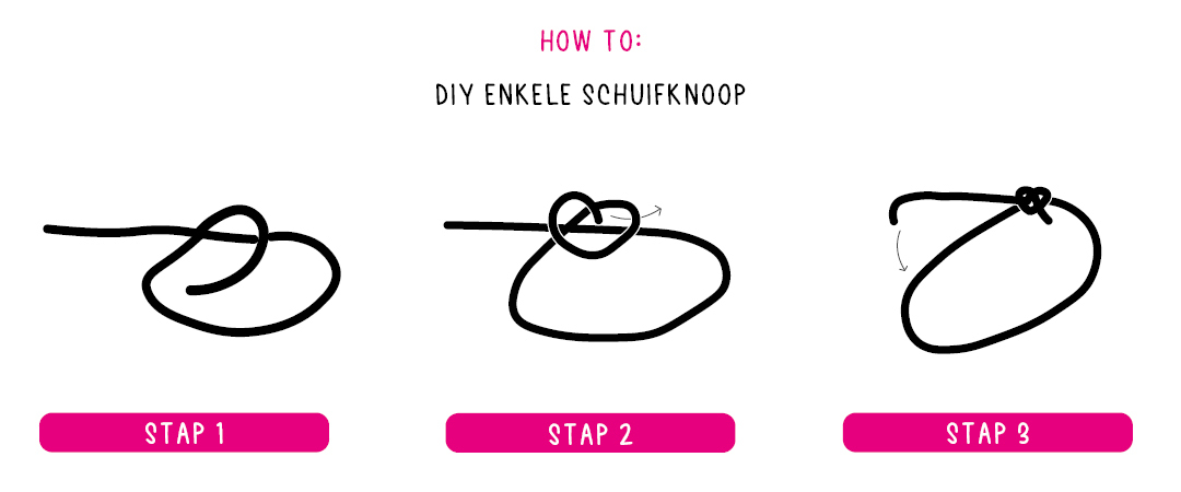 HOW TO: DIY ENKELE SCHUIFKNOOP