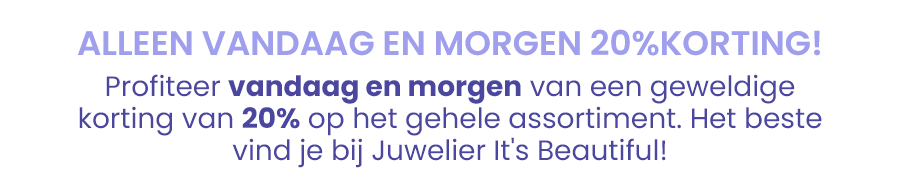 Alleen vandaag en morgen 20% korting!