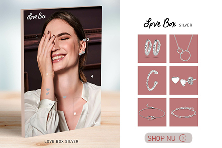 Adventskalender Sieraden Zilver "Love box"