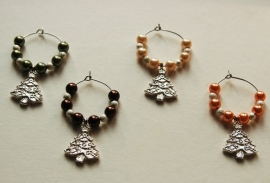 Kerst-winecharms in chique kleurstelling (WCT-013)