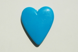 Kraal: groot blauw hart (AC-111-PH6)
