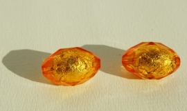 Oranje-gele facet silverfoil  (AC-060-PH)
