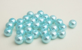 Glasparels in babyblauw, 8mm (P-158-PH)