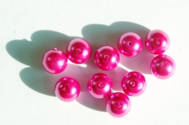 Fuchsia roze parels 12 mm (P-125)