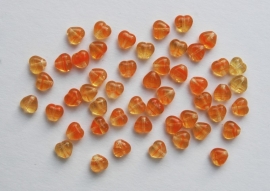 Mini-hartjes in oranje-geel (CB-079)