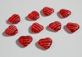 Rode harten met witte strepen (AC-033)