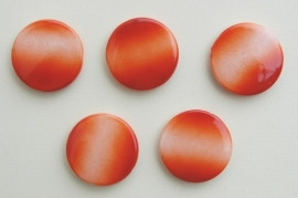 Grote platte schijfkralen met oranje kleurverloop (AC-082-PH)