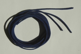 Veters in donkerblauw imitatie-suede (BN-035)