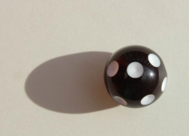 Zwart witte polka-dot (AC-028)