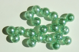 Transparante parels in groen 8 mm (P-065-CB)