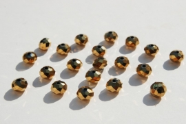 Gouden facetkralen 6x8mm (F-058-PH)