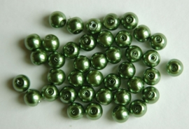 Groene pareltjes 6 mm (P-86-BK)