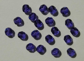 Facetkraal in paars-blauw 6mm  (F-004-CB)