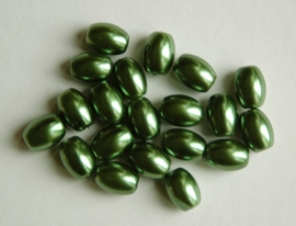 Ovaalvormige groene parels (P-88-BK)