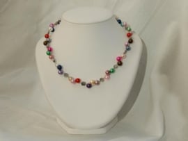 Multicolor glasparelketting, absolute topper  (DD-01)