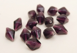 Grote amethyst bicones (K-010)