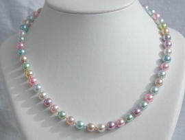 Parelketting in pasteltinten (PK-015)