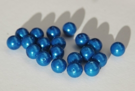 Parels in mooi middenblauw 1 cm (P-066-KD)