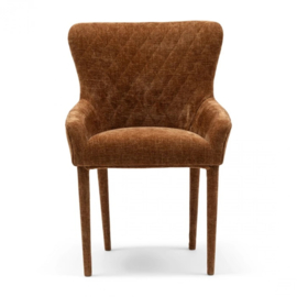 Eetkamerstoel met armleuning Corvara, Bruin riviera maison 31157004