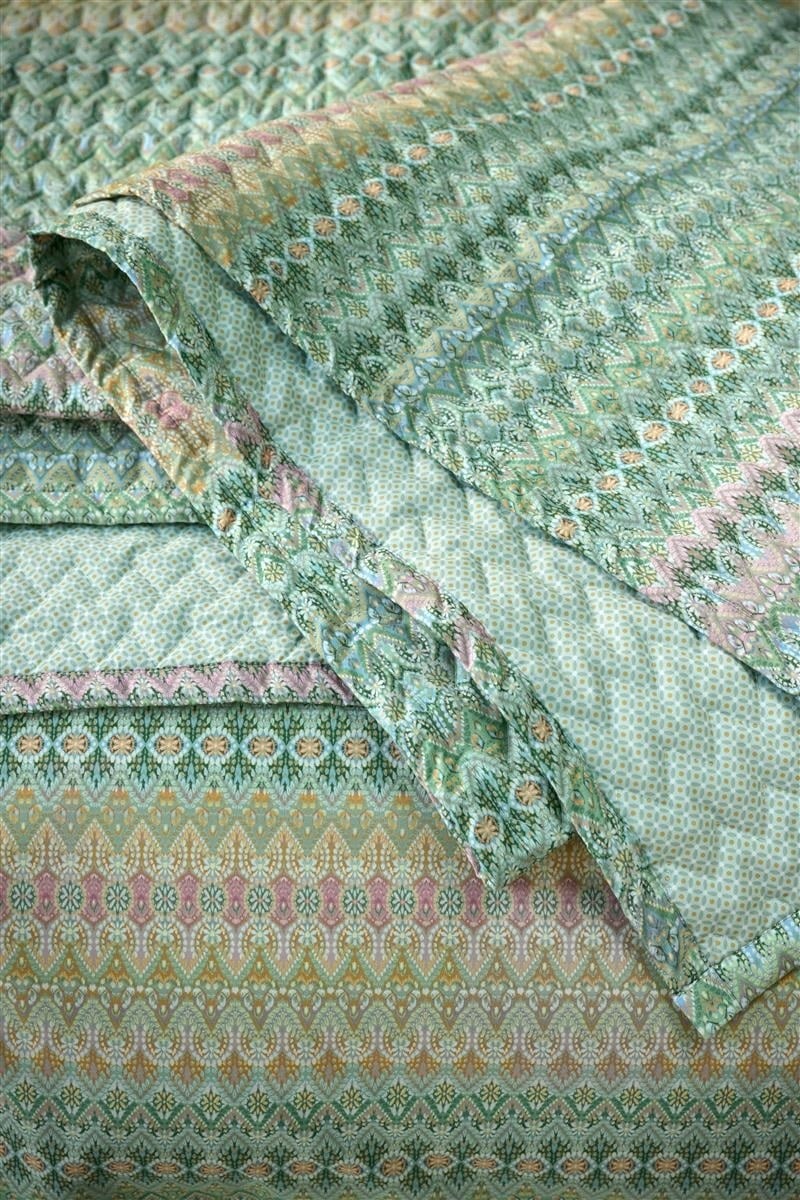 Pip Studio Ashanti Quilt - 270 x 260 cm - Green 329632