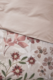 DE Riviera Maison dekbedovertrek Floral Flowers - 135 x 200 cm - Red 257779 ++