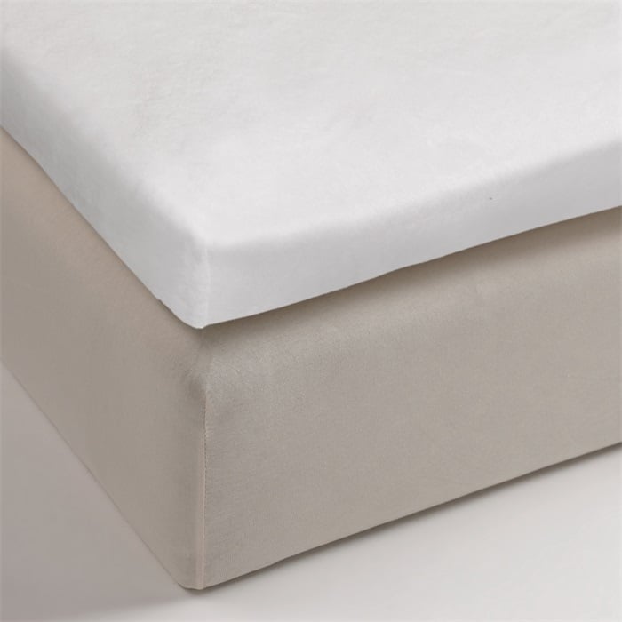 Beddinghouse Stretch Topper Molton 180 x 200/210/220 cm - White 116721